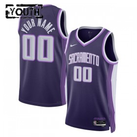 Sacramento Kings Custom Nike 2025-26 City Edition Violetti Lasten Pelipaidat Swingman